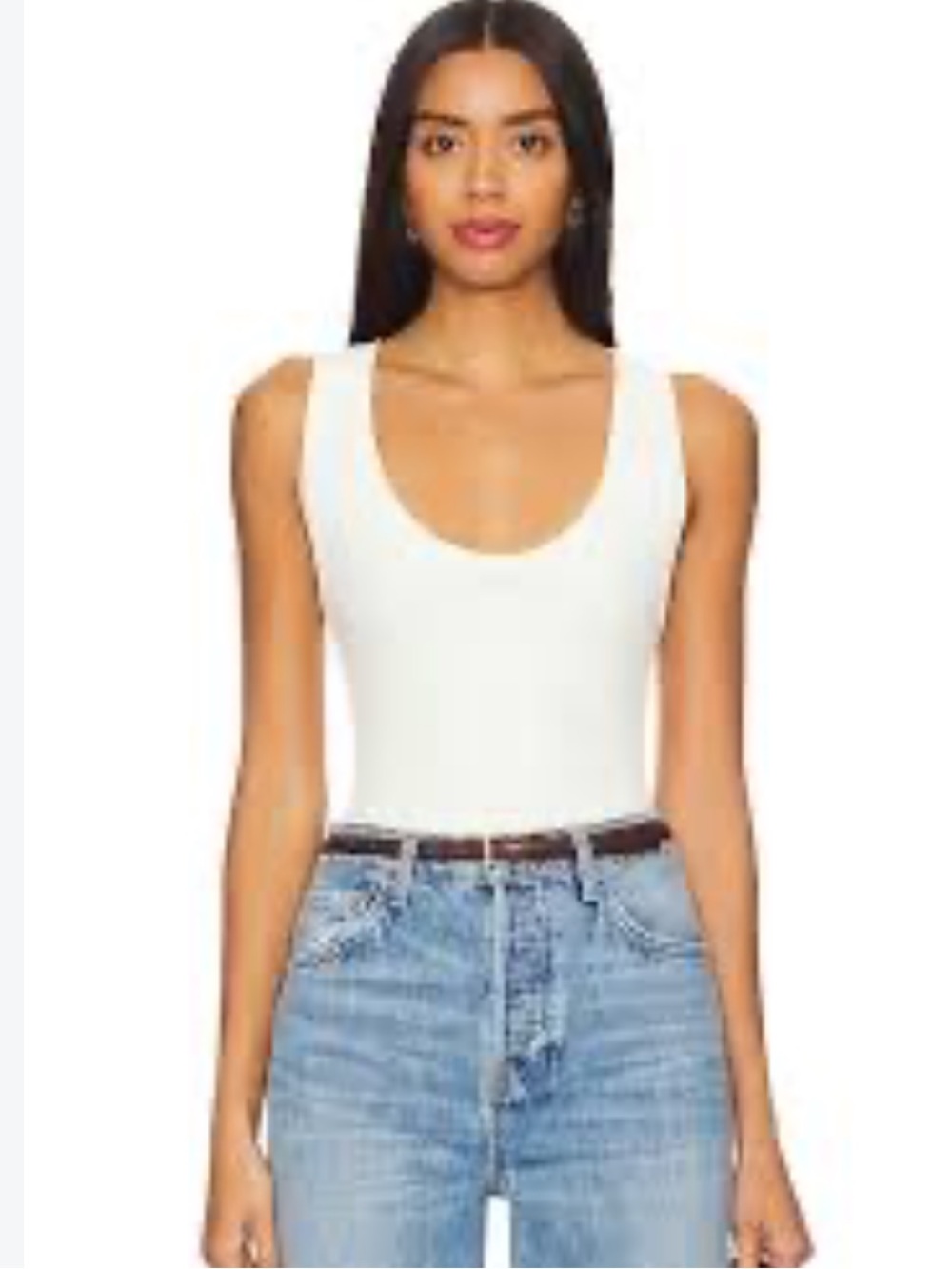 intimately free people White Tank Top Size L/XL NWT